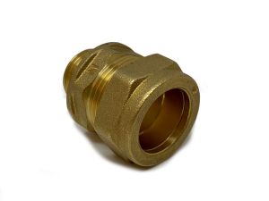 Rak koppling 22xR15 klämring x utvändig gänga 2-pack
